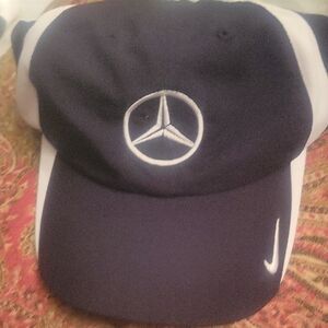 Navy and White Mercedes-Benz Branded Performance Cap